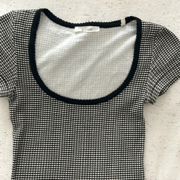 Doen Bridgette Gingham Tee XS - Picture 4 of 4